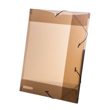 Imagem de Pasta Aba Elástico Dello Line Lombo 2cm Fumê 33,5x23,5cm