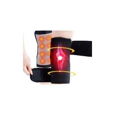 Imagem de Joelheira Magnética Turmalina Ortopédica Artrite (2 Pçs) - MHR