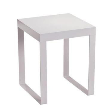 Imagem de Mesa Lateral Berlim Univ 45 cm Laca Off White Brilhante - Todos Móveis