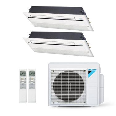Imagem de Ar-Condicionado Multi Split Inverter Daikin 18.000 BTUs (2x Evap Cassete 1 Via 9.000) Quente/Frio 220V