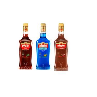 Imagem de Kit Licores Stock - Café, Curaçau Blue E Chocolate 720ml