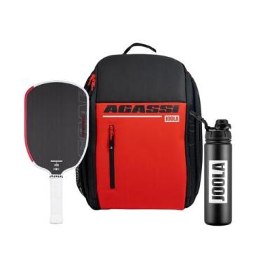 Imagem de Kit Raquete de Pickleball JOOLA Graf Pro 16mm + Mochila Agassi + Garra