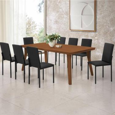 Imagem de Mesa de Jantar Millena 180cm em Madeira Maciça Estilo Contemporâneo Ca