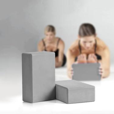 Imagem de Tijolo de espuma EVA para exercícios de academia, esportes e treinamento físico - bloco altamente leve para prática (cinza)