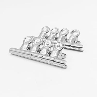 Imagem de Pacote com 8 clipes de chip de 5 cm, clipes para alimentos, clipes de aço inoxidável resistentes para saco, ganchos de cubo de vedação hermética para todos os fins para escritório, escola, casa