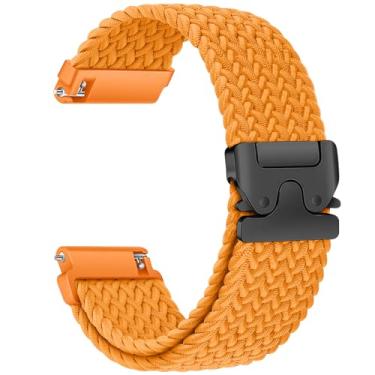 Imagem de Pulseiras femininas de nylon trançado para Garmin Venu 3S 2S/Vivoactive 4S/Vivomove 3S/Forerunner 255S 265S 265S de 18 mm com fivela magnética/paraquedas para Huawei Watch Gt 5/4 de 41 mm