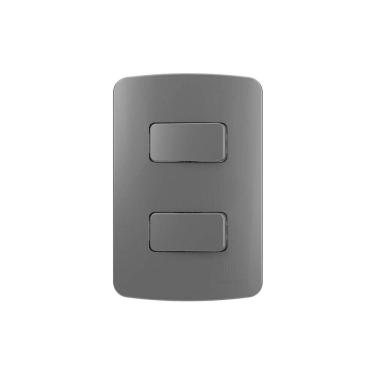 Imagem de Interruptor Simples Duplo Margirius B3 Colors 10A Placa 4X2