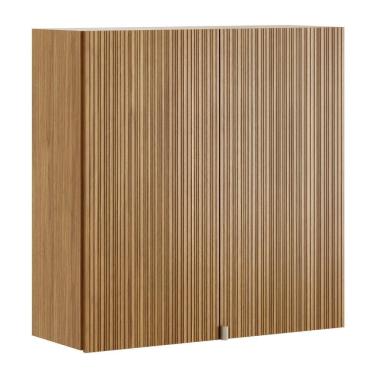 Imagem de Armário Aéreo Art 2 Portas 80 Cm Kit's Paraná Cor:freijó Riscatto