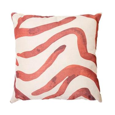 Imagem de Almofada Decorativa Waves Terracota com enchimento 45 X 45 cm