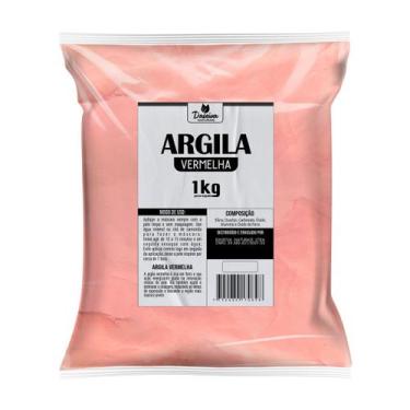 Imagem de Argila Vermelha 1KG para skin care Máscara facial - Daseiva