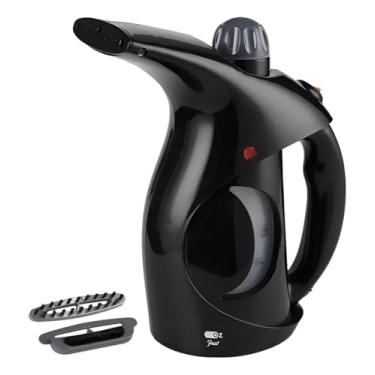 Imagem de Passadeira a Vapor de Roupas Portátil Preta – Vaporizador Elétrico Compacto, Remove Rugas e Desamassa Tecidos Rapidamente
