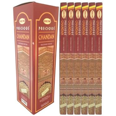 Imagem de Incenso Indiano Hem Precious Chandan Sândalo - Purificação 6 Caixas