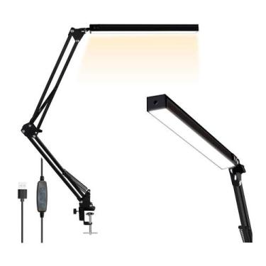 Imagem de Luminária De Mesa Led Articulada Com Clip - Animo Shop, 220V, Aço, Pre
