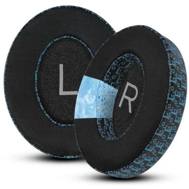 Imagem de Headphones Replacement Ear Pads, for Bose Noise Cancelling Headphones 700（NC700） Replacement Earpads, Breathable Ice Sensation Sports Fabric, High-Density Noise Cancelling Foam - Black Blue Pattern