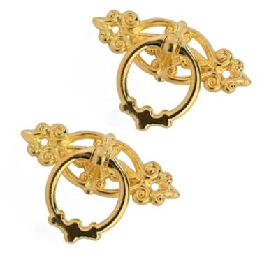 Imagem de Puxador de porta de armário de cozinha retrô de liga de zinco com parafusos