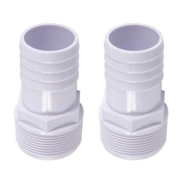 Imagem de Adaptador de mangueira de piscina farpada de 3,5 cm, encaixe de mangueira de piscina farpada X NTP macho para bomba de piscina acima do solo, filtro, escumadeira (pacote com 2)