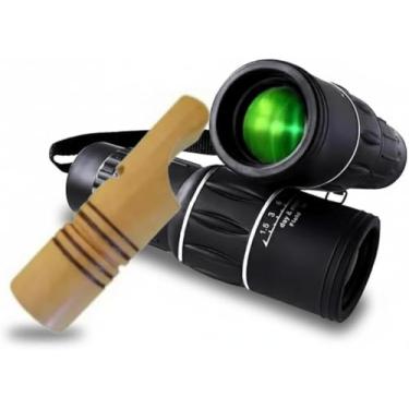 Imagem de Apito De Madeira Inhambu Açu Modelo 05 + Luneta Observação de Pássaros