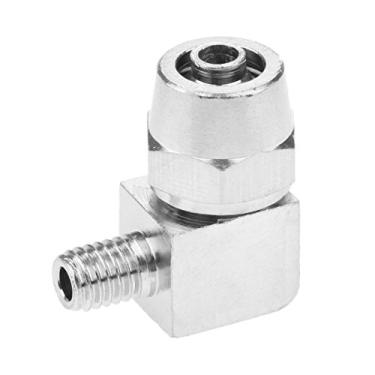 Imagem de 1/8"1/4" 3/8"1/2" thread o cotovelo pneumático encaixes rápidos conector de acoplador de acoplador de acoplador rápido Adaptador de conector 4mm-12mm YYDFPIIA (Color : PL6 M5)