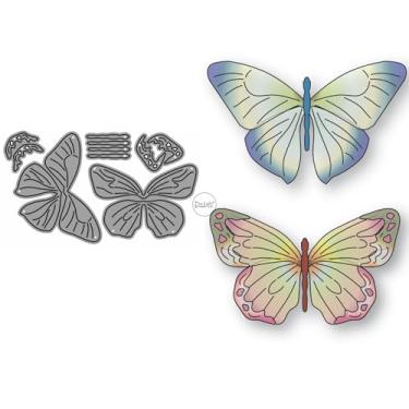 Imagem de DzIxY Matrizes de corte de metal de borboleta de retalhos para kit de fabricação de cartões, conjunto de recortes de papel, estêncil, suprimentos, modelos de máquina