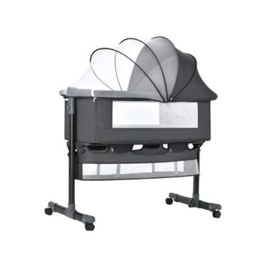 Imagem de Berço Portátil Maxi Baby Connect com Mosquiteiro até 9kg Cinza, Cinza