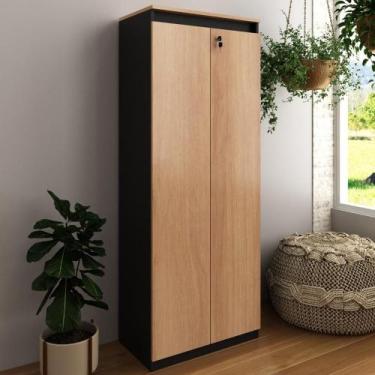 Imagem de Estante para Escritório 2 Portas com Chave ME4151 Tecnomobili, Amendoa