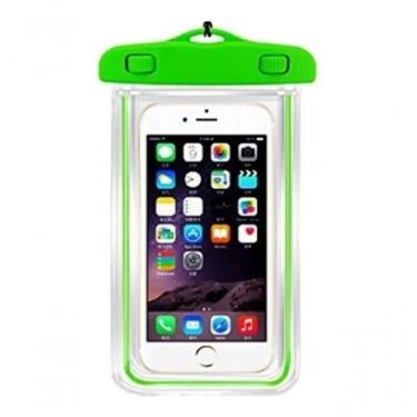 Imagem de Capa Bolsa Celular A Prova D'água Proteção Verde Claro