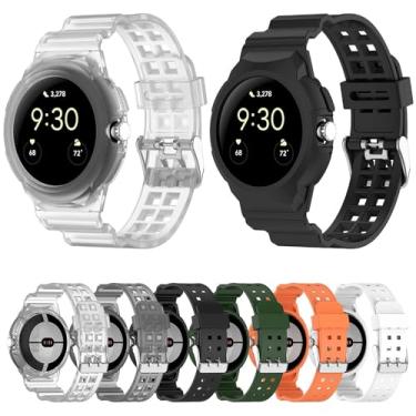 Imagem de Pulseira de silicone integrada para Google Pixel Watch 2 (transparente)