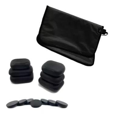 Imagem de Kit de Pedras Quentes para Massagem, 6 Pedras de Basalto, Kit Podal e Manta Térmica (220v)
