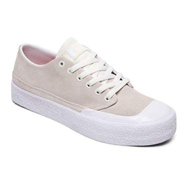 Imagem de DC Tênis masculino T-Funk Lo Suede Logo Skateboard, Branco, 36 BR