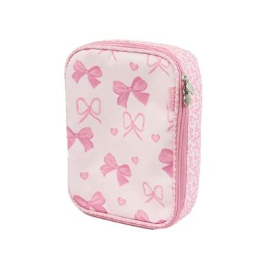 Imagem de Estojo Box 100 Pens 2 divisorias Cristal Lacinho Sabra