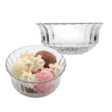 Imagem de Tigela Bowl De Vidro Redonda Sobremesa Saladeira Fruta Travessa 270ml 