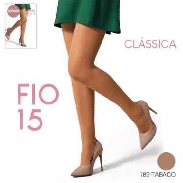 Imagem de Meia Calça Selene Fio 15 Classica 9020.001, Tabaco, G