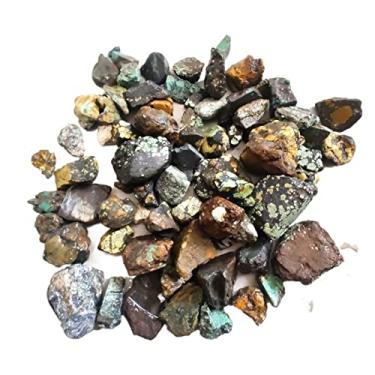 Imagem de 100 g 0,5-3 cm Pedra Turquesa Natural Pedra Real Pedra de Aquário Cascalho Pedra Irregular Cristal Pedras Primárias e Minerais