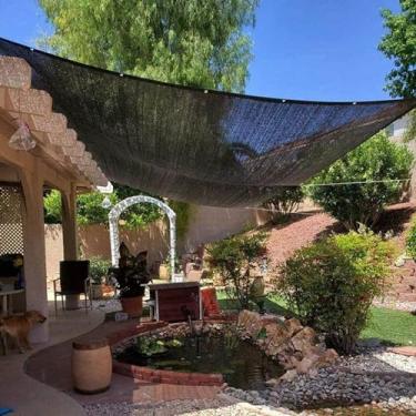 Imagem de Toldo de tela de proteção para plantas 4 m x 5 m proteção UV 90% tecido de proteção solar, rede de sombra para pérgola rede de privacidade para lona de malha de sombra, pérgola, rede de privacidade