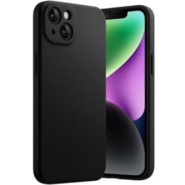 Imagem de Capa para iPhone 14 Capinha [Ultra Slim] com [Proteção de Camera], Case Anti Impacto e Resistente, Anti Riscos, Leve, Aveludada e Design Elegante (Preto)