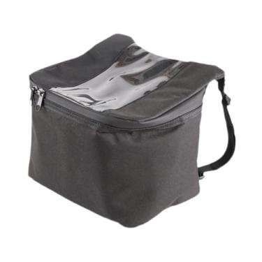 Imagem de Aymzbd Bolsa impermeável para celular com tela sensível ao toque e fones de ouvido, ideal para guidão de bicicletas, L Vertical