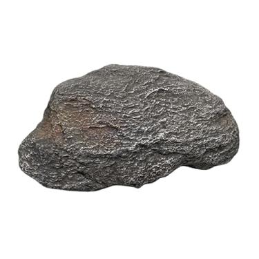 Imagem de ＡＷＨＡＯ Pedra de para a montanha de aquário, decoração da paisagem do tanque de peixes, Multifuncional Faux Stone Aquarium Decoration Rockery for Lawn, 35x21x15cm