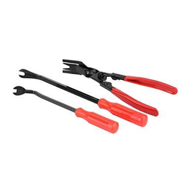 Imagem de Generic Rebites de Acabamento de Porta, Clipes, Alicate, Removedor de Prendedor, Kit de Ferramentas para Remoção de Painel de Estofamento de Carro, Conjunto de 3 Peças para Acabamento Interno e
