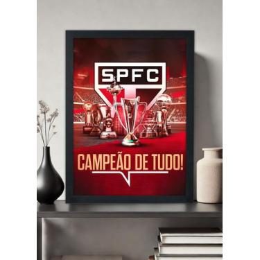 Imagem de Quadro Decorativo Campeão de tudo São Paulo FC - Com vidro Tamanho:21c