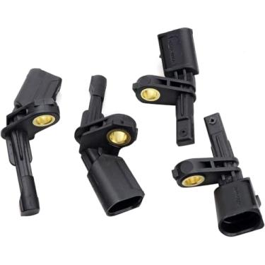 Imagem de NLQR Sensor de velocidade da roda 4 ABS dianteiro traseiro esquerdo para Audi TT Porsche Seat Leon Apto para VW Amarok Golf Jetta Passat Rabbit Tiguan 1.8L 2.0L 2.5L Substituir 1K0927807 1K0927808