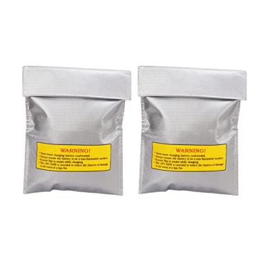 Imagem de LiebeWH Saco de Segurança para Bateria de Lítio de Grande Capacidade Saco à Prova de Explosão à Prova de Fogo Com Orifício de Carregamento, Cofre para Armazenamento Lipo, Ampla Compatibilidade para