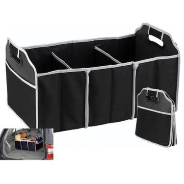 Imagem de Organizador De Porta Malas Carro Sacola Bolsa Organizadora Compras Com
