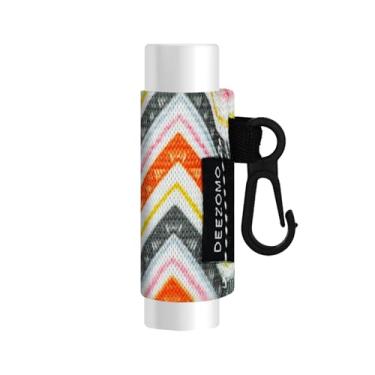 Imagem de Chaveiro com protetor labial com clipe para batom, batom com lindo protetor labial elástico