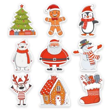 Imagem de 252pcs Christmas Stickers, Decorative Holiday Envelope Seals for Cards Gift Presents Boxes, 1.5", 9 Designs