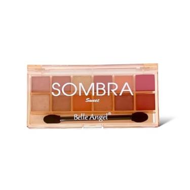 Imagem de Belle Angel Sombra Sweet Paleta de Sombras, 12 Cores, Tons Quentes e Neutros