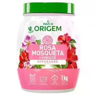 Imagem de Creme de Pentear Rosa Mosqueta E Hibisco 3 em 1 Origem 1KG