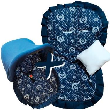 Imagem de Kit Capa de Bebê Conforto + Capa de Carrinho + Jogo Protetor de Cinto 