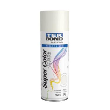Imagem de Tinta Spray Tekbond Supercolor Uso Geral 350ml Várias Cores, Branco Fo