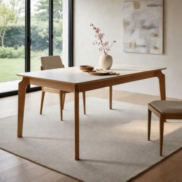 Imagem de Mesa de Jantar Tampo em Vidro 2,00m x 1,00m Glass Gold Salas