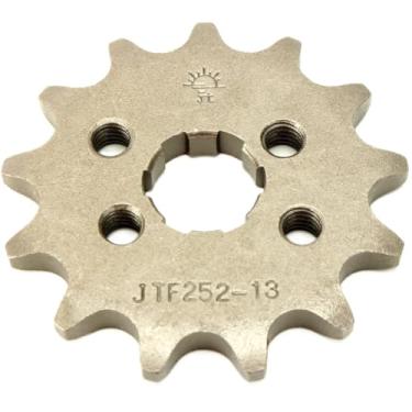 Imagem de JT Sprockets Roda dentada dianteira de aço 13T JTF252.13, preta, 13 dentes